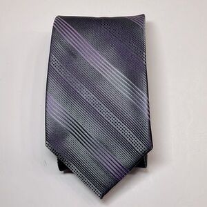 Grey and purple Tie
